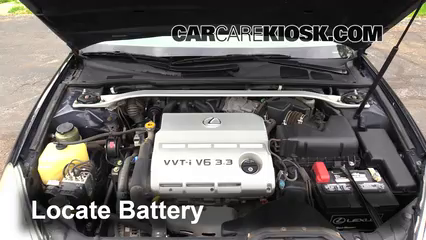 2004 Lexus ES330 3.3L V6 Batterie Changement